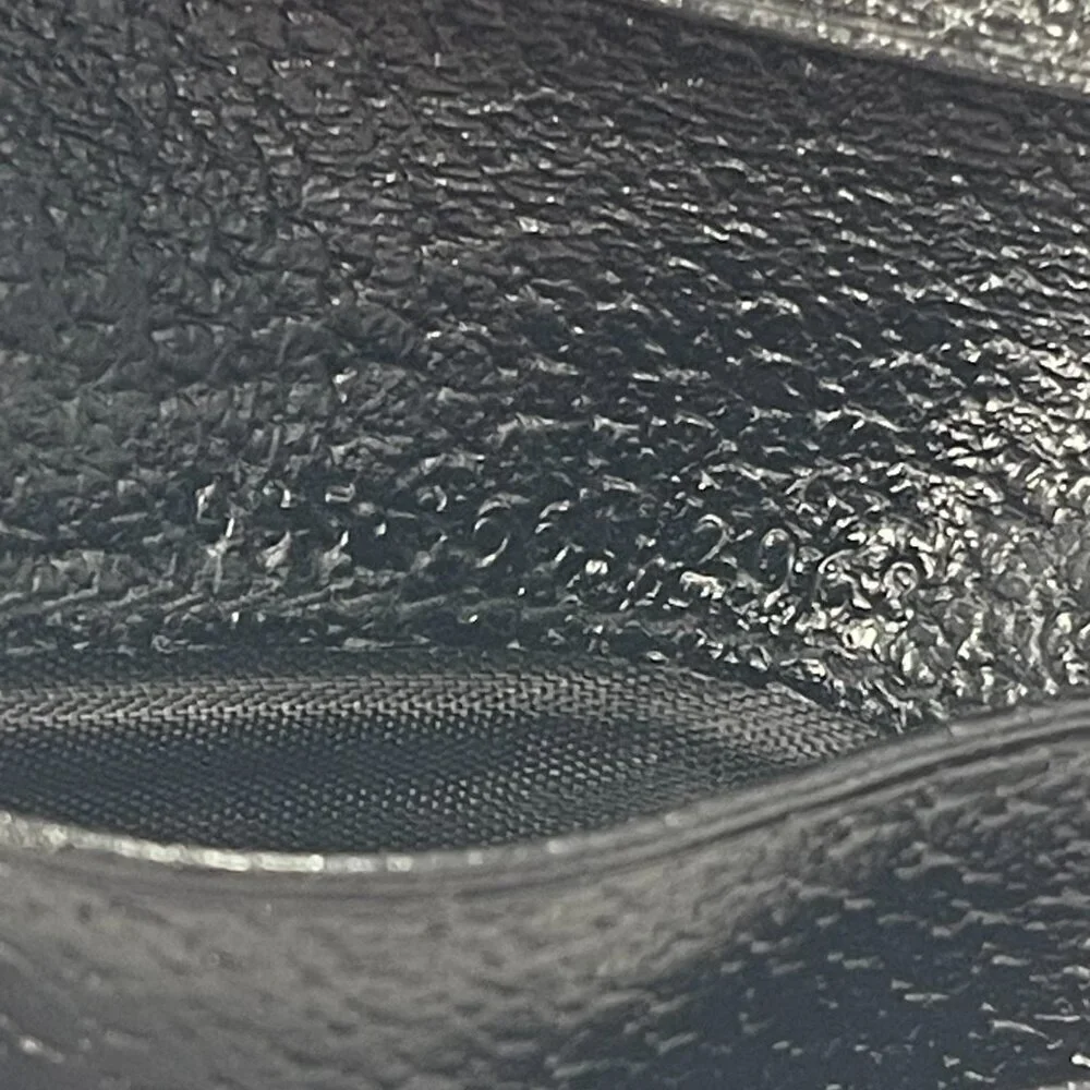 Gucci Black Leather Compact Wallet w/ Silver-tone Hardware - Preowned